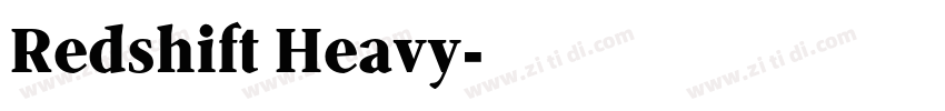 Redshift Heavy字体转换